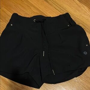 Black, breathable shorts